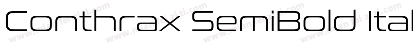 Conthrax SemiBold Italic字体转换